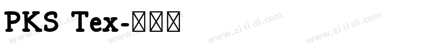 PKS Tex字体转换